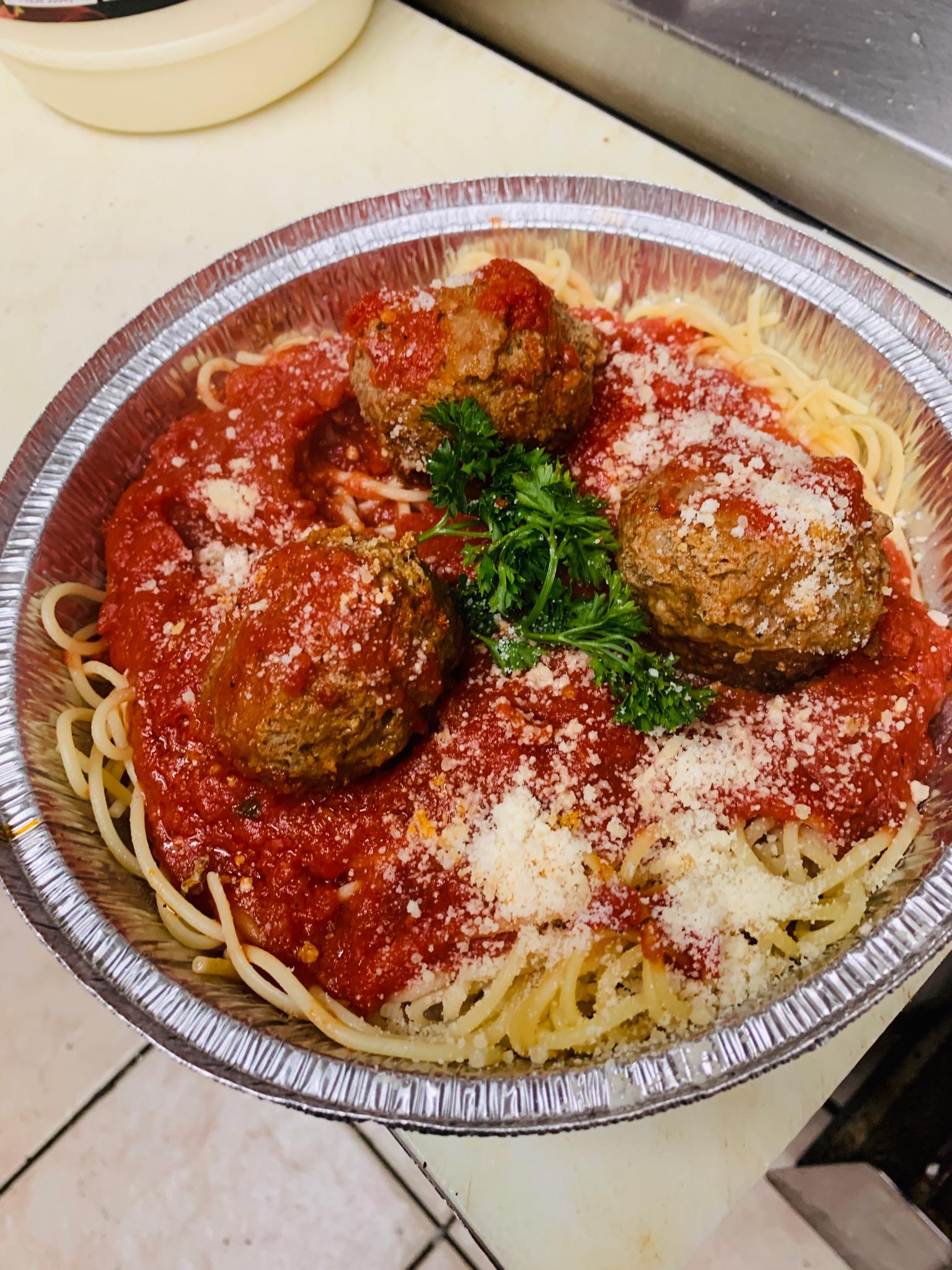 Order Pasta with Meatballs food online from Our Place Pizza & Catering store, Edison on bringmethat.com