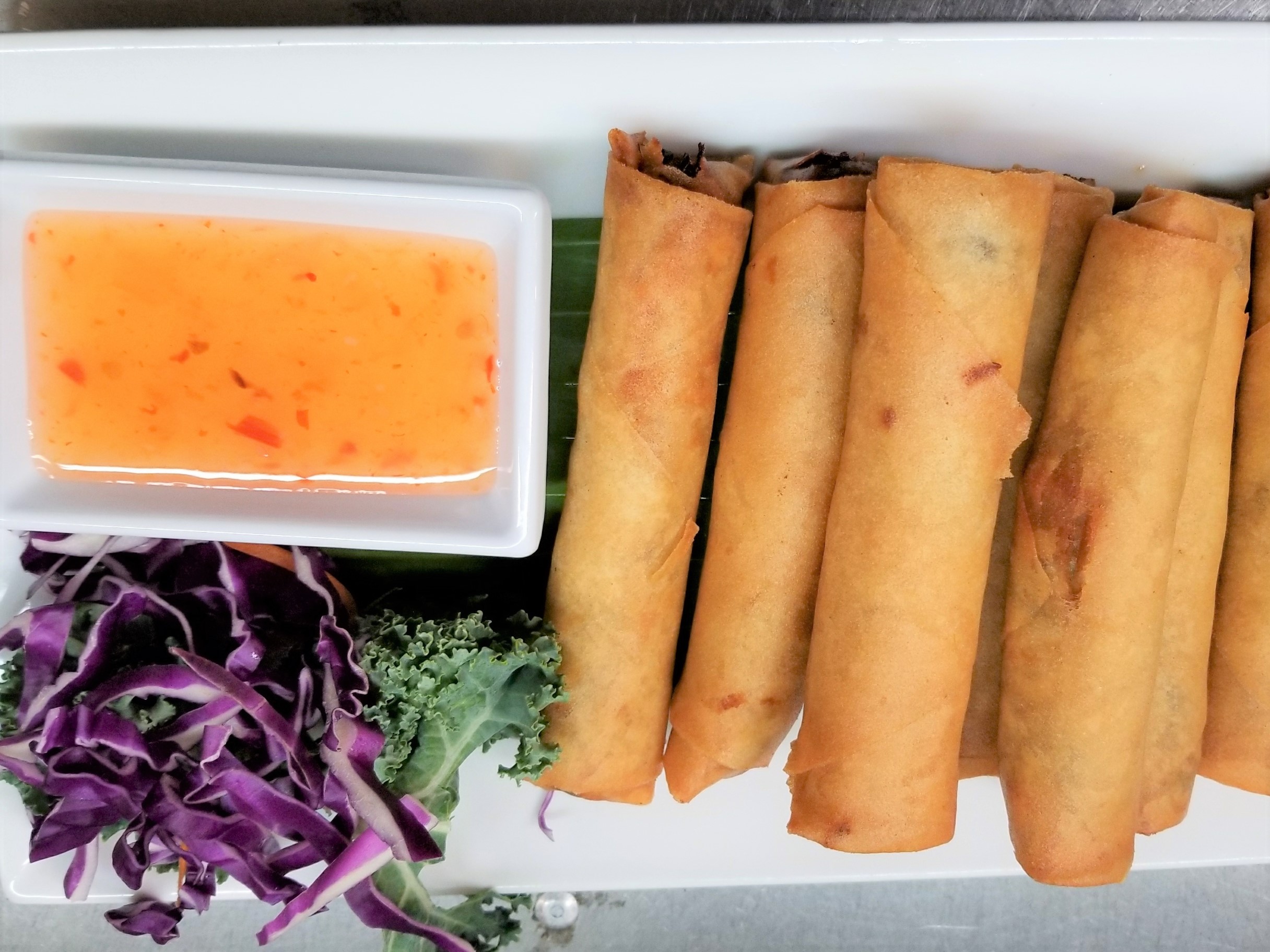 Order 1. Lao Egg Rolls food online from Sticky Rice Restaurant store, Modesto on bringmethat.com