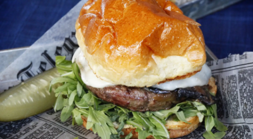 Order Smoked Mozzarella Lunch Burger food online from Plate 38 store, Pasadena on bringmethat.com