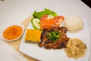 Order C4 Com Bi Cha Ga Nuong food online from Saigon Cafe store, Cherokee County on bringmethat.com