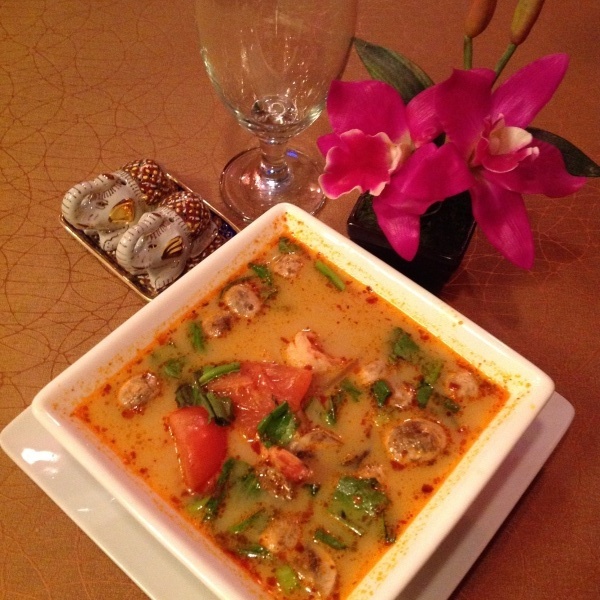 Order Tom Yum Soup food online from Thai E-Sarn Cuisine store, Arlington on bringmethat.com