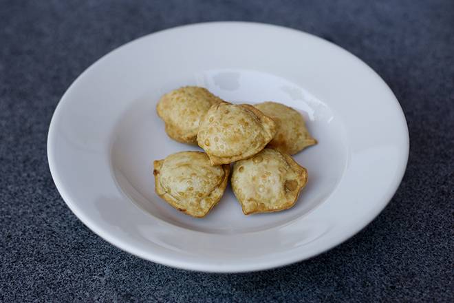 Order Cream Cheese Crab Puffs food online from Ginger Cafe store, Sunnyvale on bringmethat.com