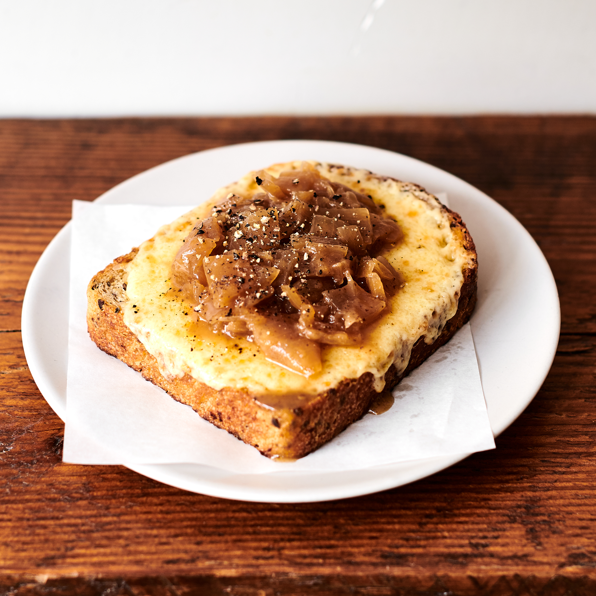 Order Welsh Rarebit with Caramelized Onion Chutney food online from Scullery store, San Francisco on bringmethat.com