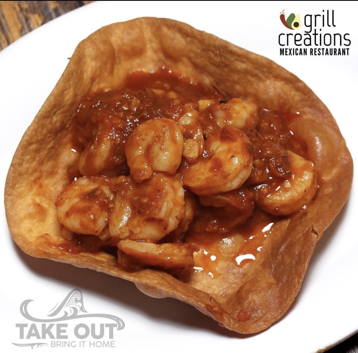 Order Shirimp & Garlic Chipotle Sauce  food online from Grill Creations store, Garwood on bringmethat.com