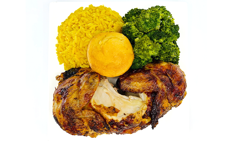Order 1/2 White Roasted Chicken Meal food online from La Rosa Chicken & Grill store, Princeton on bringmethat.com