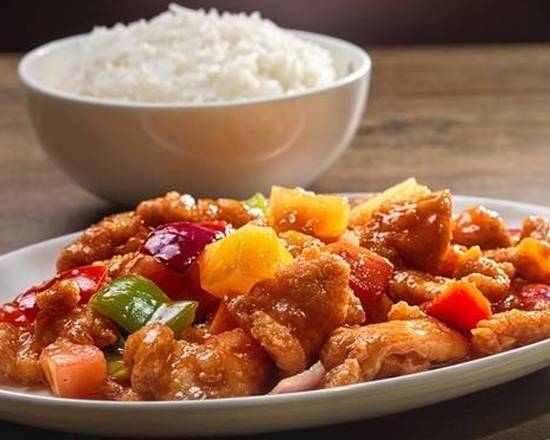 Order Sweet & Sour Chicken food online from Inchin Bamboo Garden store, North Olmsted on bringmethat.com
