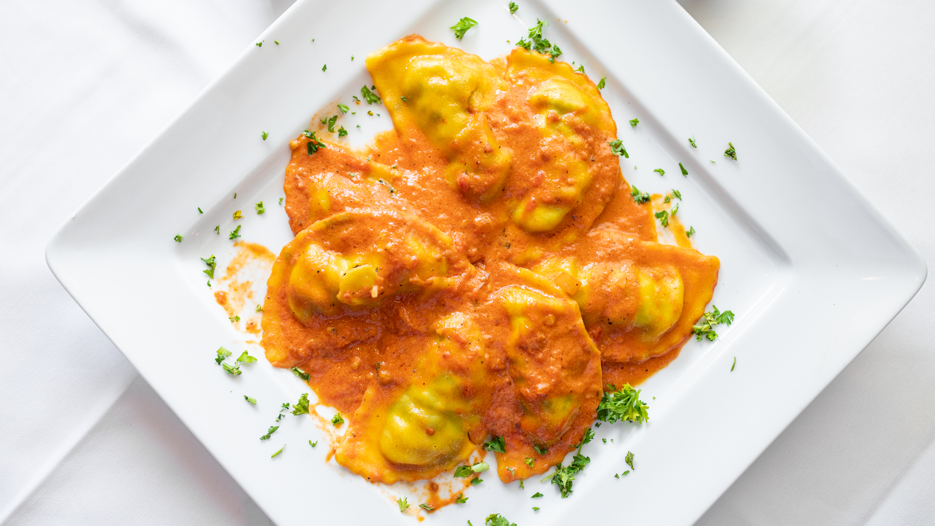 Order Spinach and Ricotta Ravioli food online from Stoney Point Bar & Grill store, Pasadena on bringmethat.com