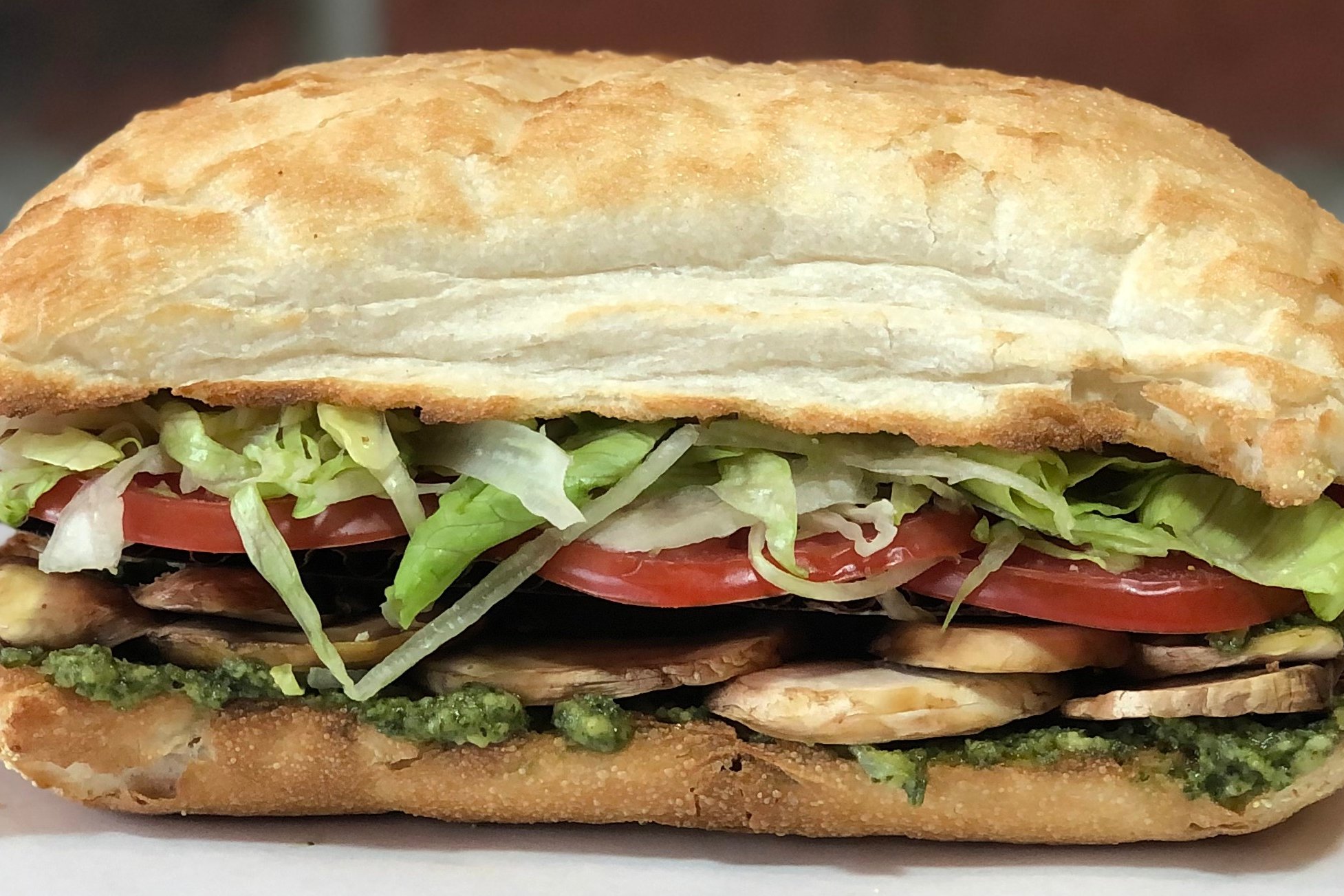 Order Regular Spicy Pesto Melt Sandwich food online from Stack Subs store, Lakewood on bringmethat.com