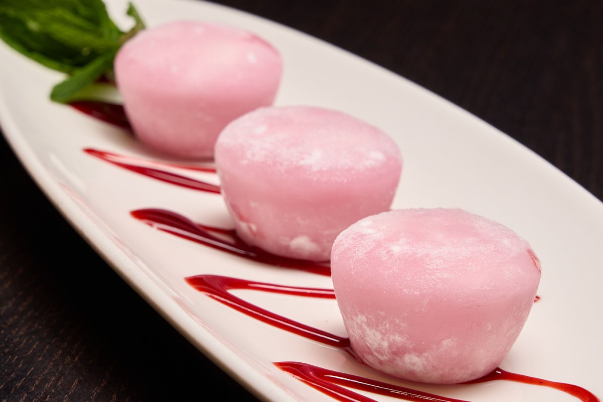 Order STRAWBERRY MOCHI ICE CREAM food online from Benihana store, Anchorage on bringmethat.com