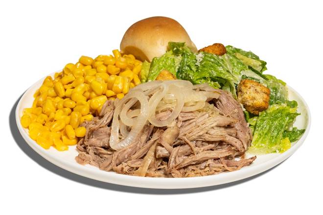 Order Mojo Roast Pork - With 2 Sides food online from Pollo Tropical store, Lauderhill on bringmethat.com