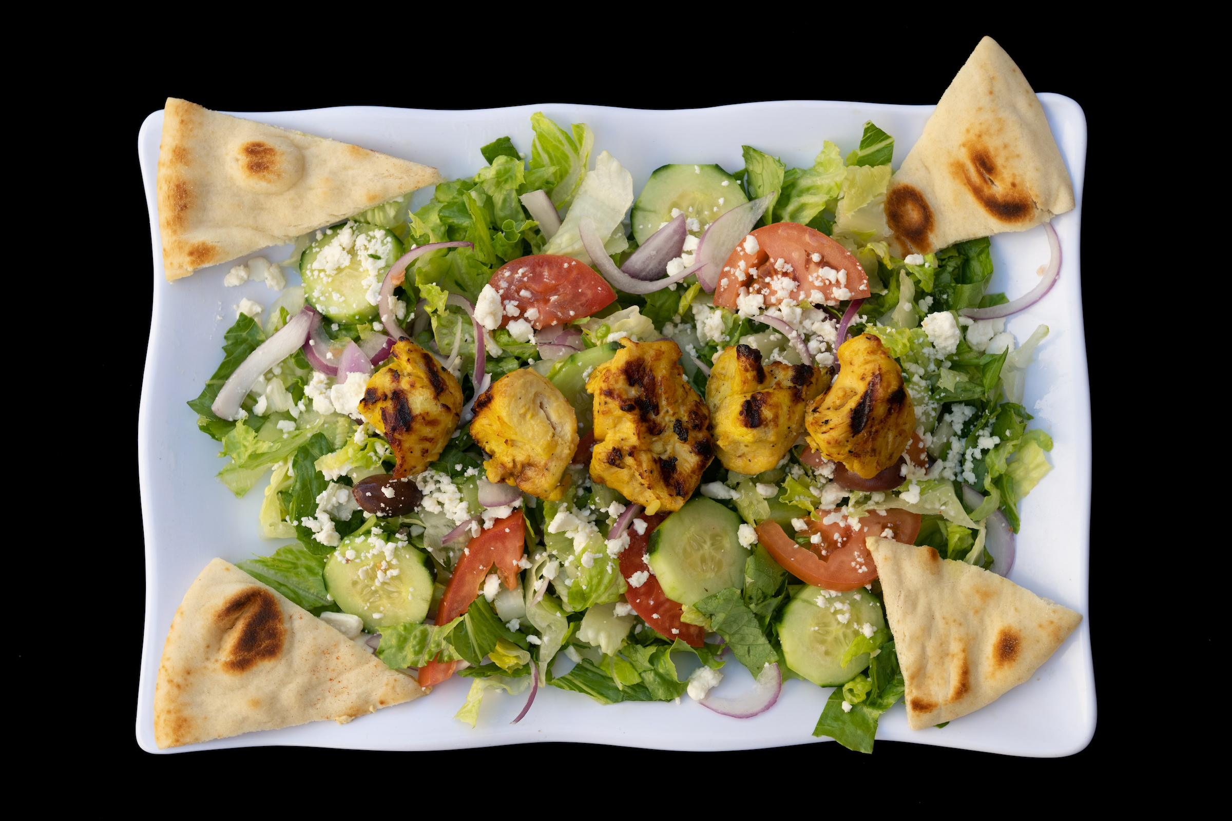Order Grilled Chicken Salad food online from Harbor Greek Cafe store, San Diego on bringmethat.com