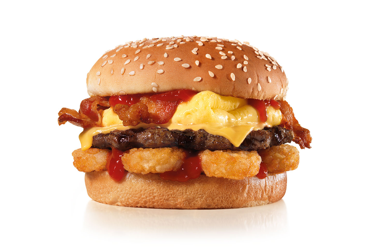 Order The Breakfast Burger™ food online from Carl's Jr. store, Daly City on bringmethat.com