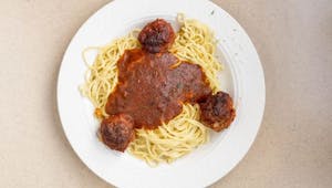 Order Spaghetti With Meatballs food online from Kim's Family Restaurant store, North Ridgeville on bringmethat.com