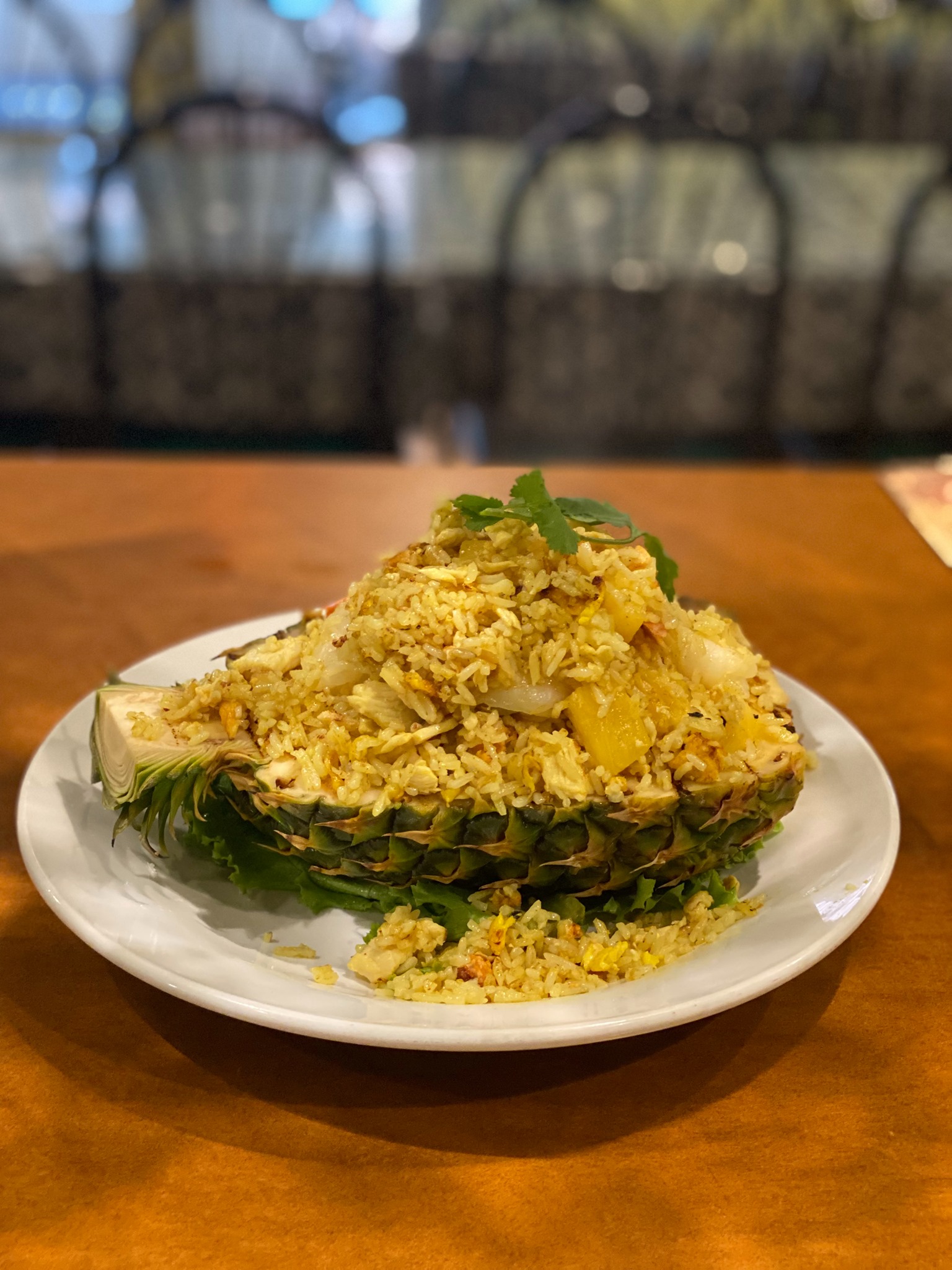 Order 27. Pineapple Fried Rice food online from Thai Orchid store, Charlotte on bringmethat.com