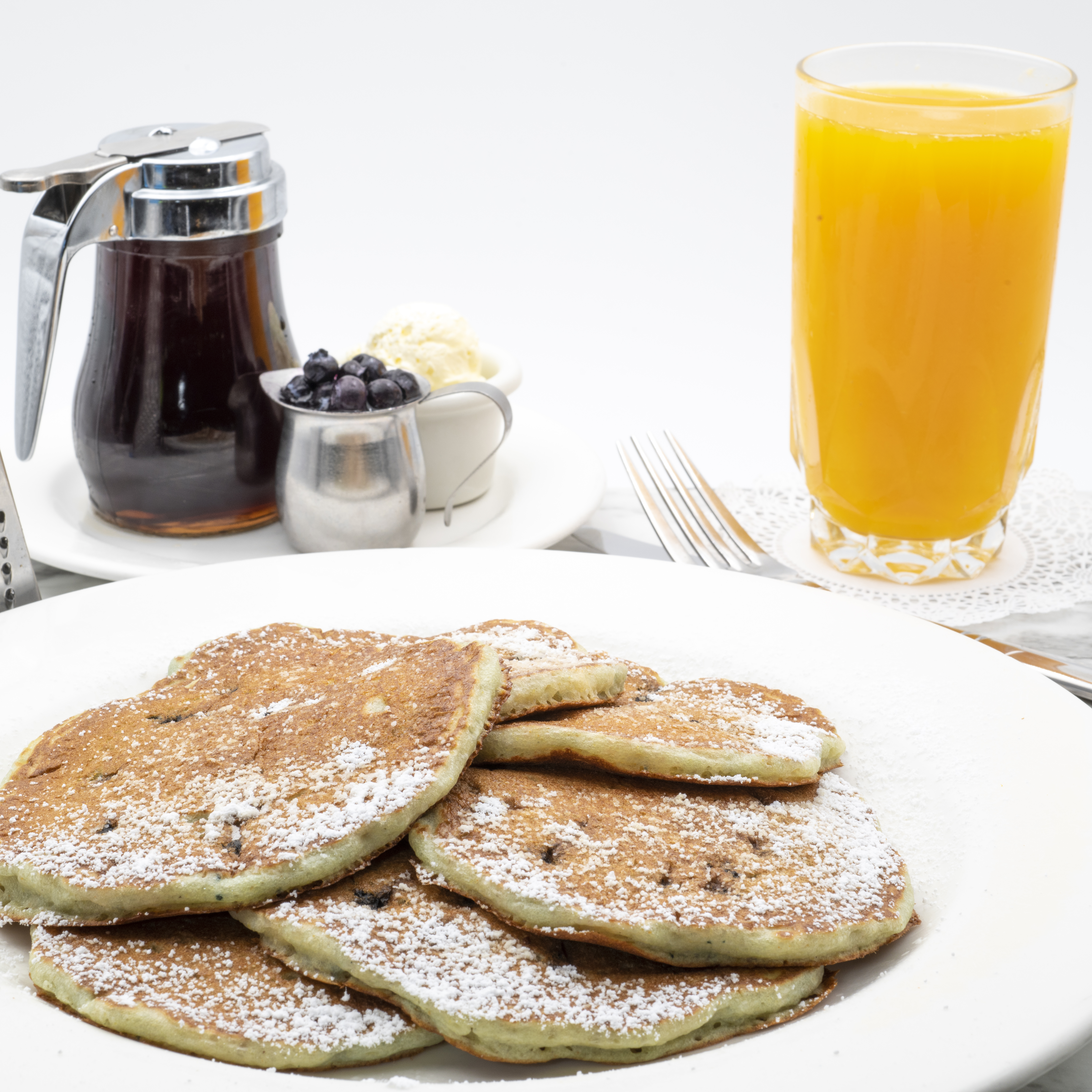 Order Blueberry Pancakes - Full Order food online from The Original Pancake House store, Fort Worth on bringmethat.com