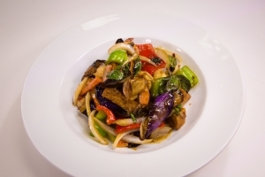 Order AD10 - Basil Eggplant w/ Tofu Dinner food online from Saigon Cafe store, Lawrenceville on bringmethat.com