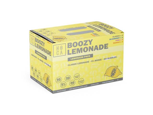 Order NOCA Boozy Lemonade Mix Pack - 12x 12oz Cans food online from Garfield's Beverage Warehouse store, Chicago on bringmethat.com