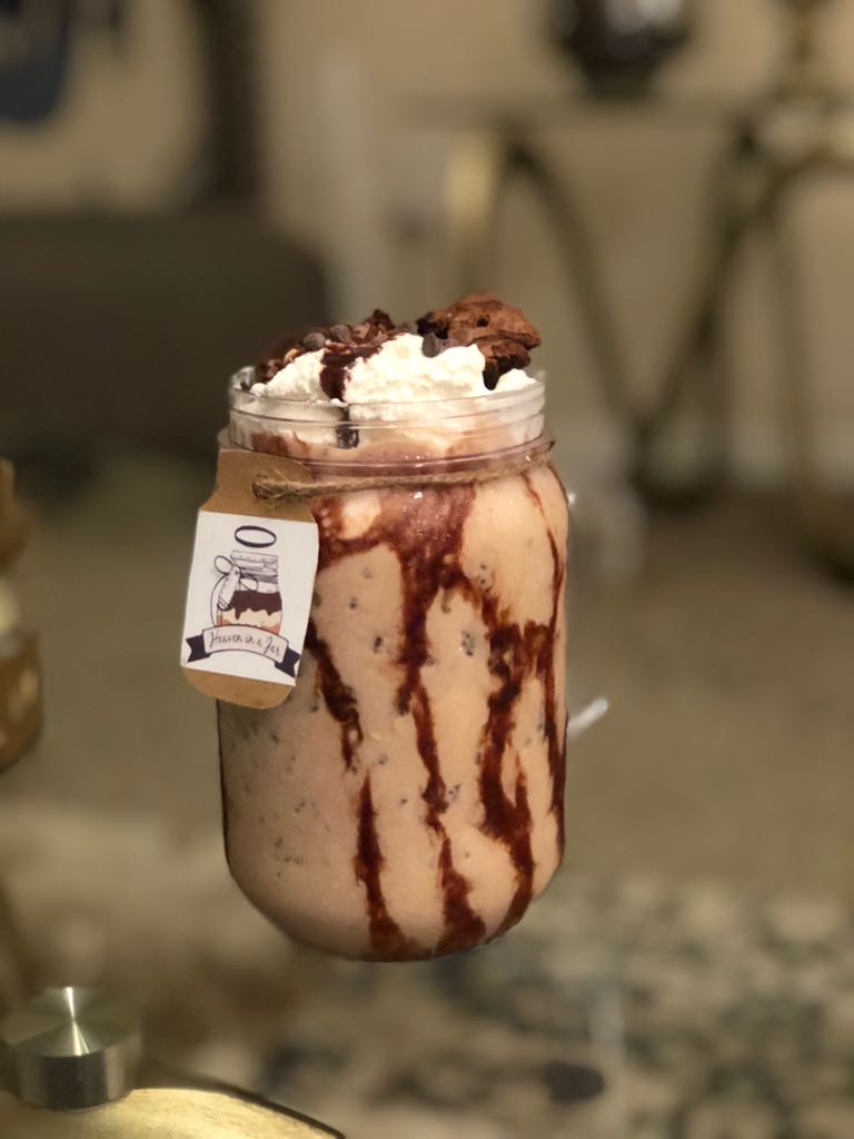 Order Mocha Ice-Cream Shake food online from Heaven In A Jar store, Sugar Land on bringmethat.com