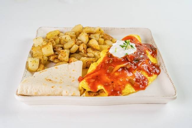Order Mexican Omelette^ food online from Awake Restaurant store, Carrollton on bringmethat.com