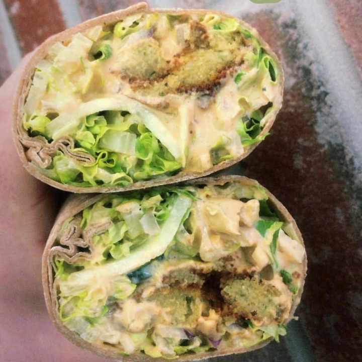 Order Falafel Wrap food online from Greens And Grains store, Galloway on bringmethat.com