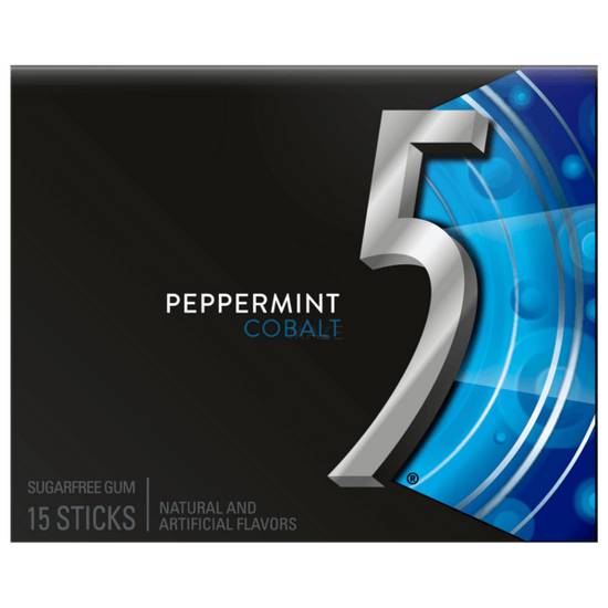Order 5 Cobalt Peppermint Gum 15stk food online from Casey's General Store store, Lincoln on bringmethat.com