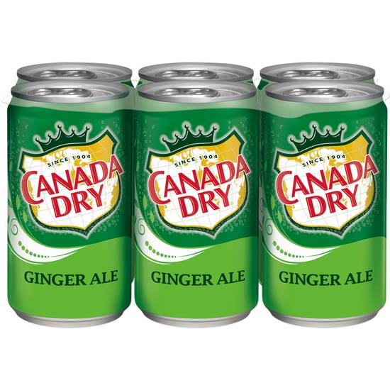 Order Canada Dry Ginger Ale Cans (7.5 oz x 6 ct) food online from Rite Aid store, Stark County on bringmethat.com
