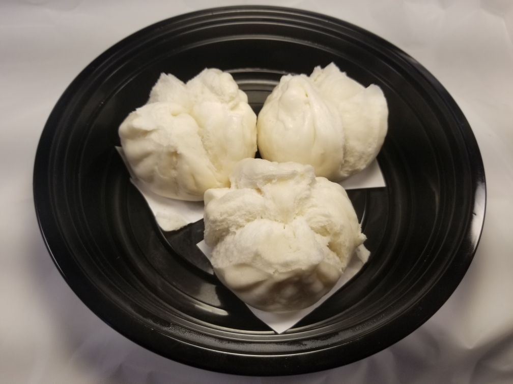 Order Steamed BBQ Pork Bao (3pcs.) food online from Lucky Deli store, Los Angeles on bringmethat.com