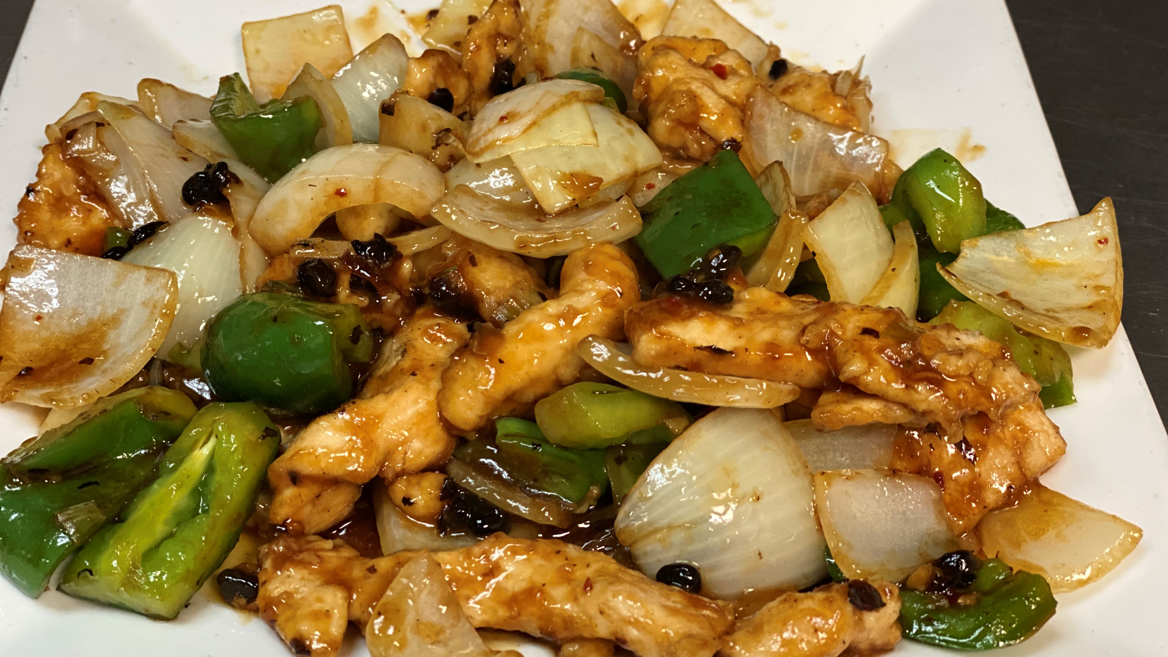 Order Chicken Black Bean Sauce food online from Red Pepper Chinese Restaurant store, RICHFIELD on bringmethat.com