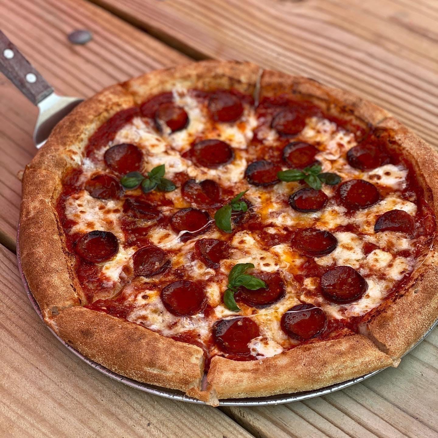 Order Honey & Pepperoni Pizza - Personal 8" (4 Slices) food online from Vin Trofeo Pizzeria & Pub store, Mt Pleasant on bringmethat.com