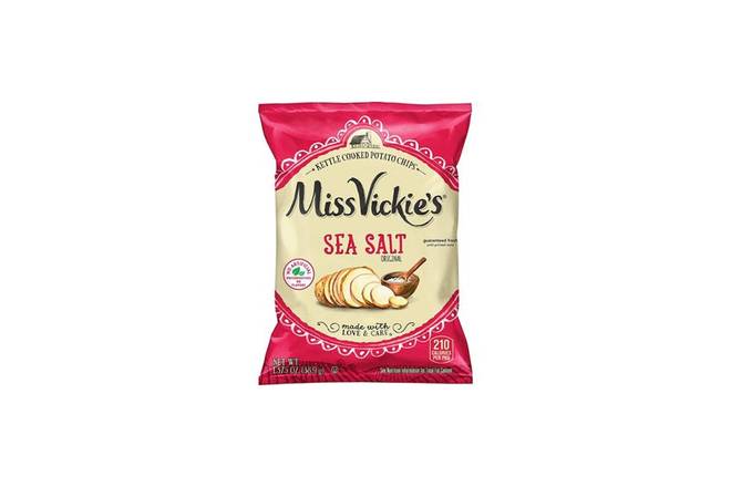 Order Miss Vickie's Sea Salt Kettle Cooked Potato Chips food online from Slim Chickens store, Muscle Shoals on bringmethat.com