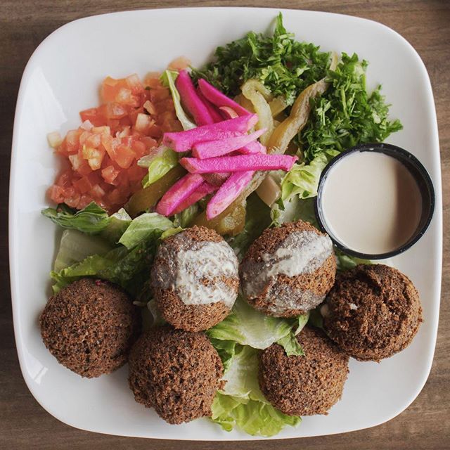 Order Falafel Plate (6 Pcs.) food online from The Butcher Grille store, Dearborn on bringmethat.com