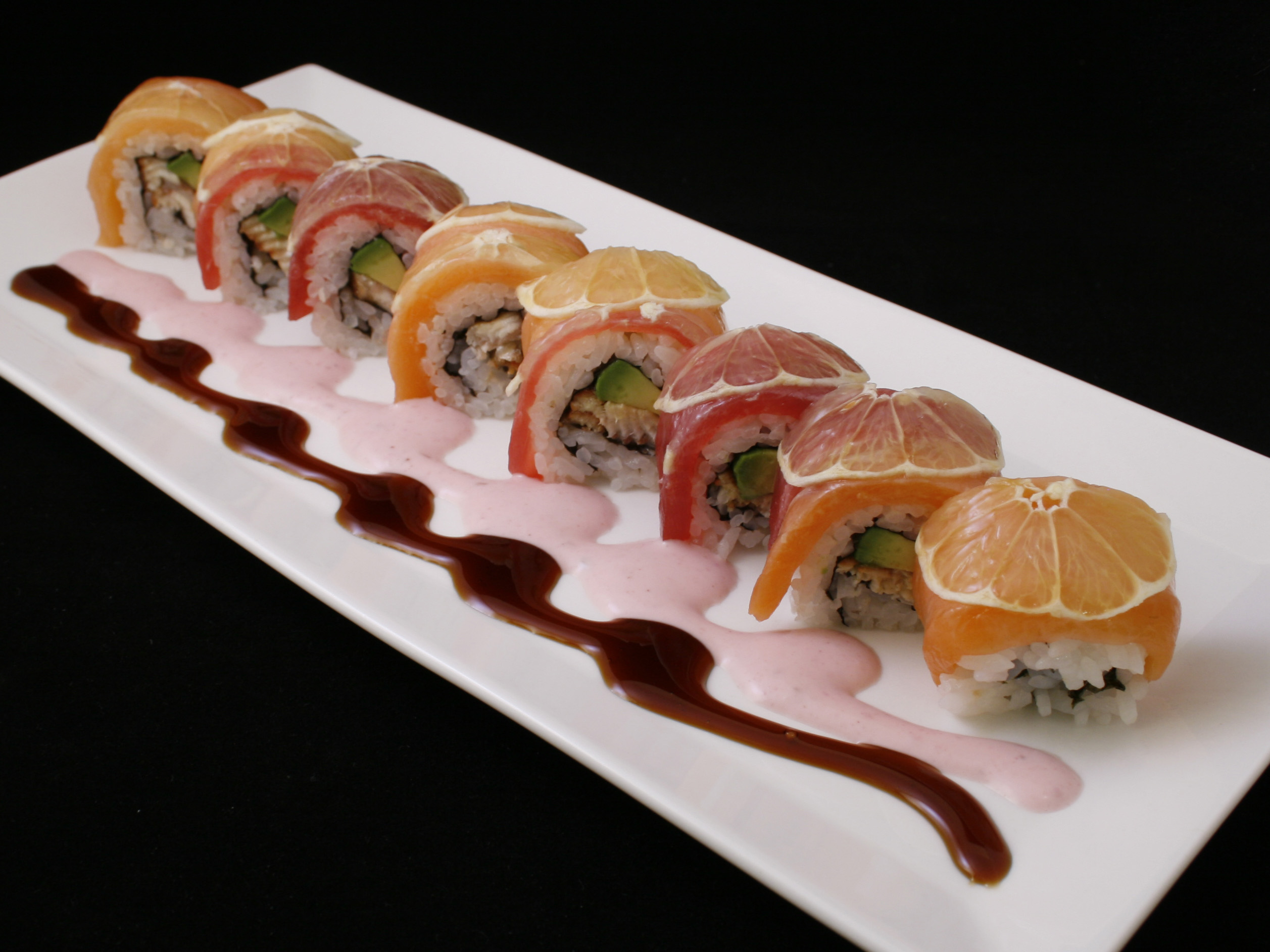 Order Pink Dragon Special Roll food online from Sushi Lover store, Belmont on bringmethat.com