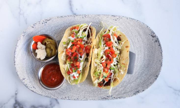 Order 'CHORIZO' IMPOSSIBLE TACOS food online from Next Door American Eatery store, Boulder on bringmethat.com