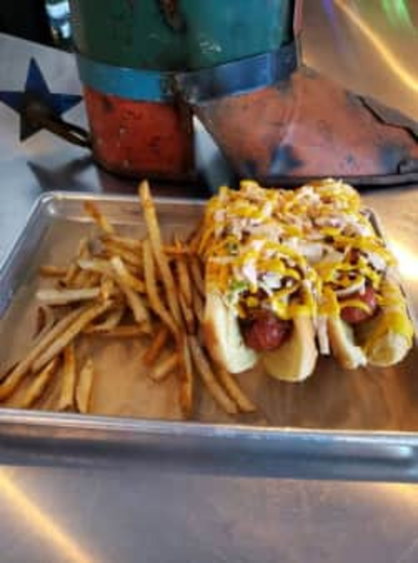 Order Chili Slaw Dog. food online from Old Country Place store, Canton on bringmethat.com
