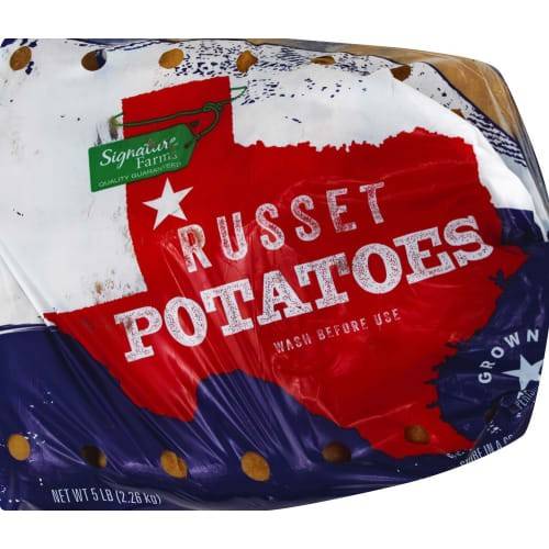 Order Signature Farms · Russet Potatoes (5 lb) food online from Albertsons Express store, Broussard on bringmethat.com
