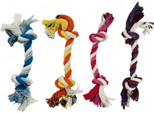 Order Scoochie Pets Rope Tug (8 in)  food online from What The Fluff? Pet Store & More! Llc store, Woodridge on bringmethat.com