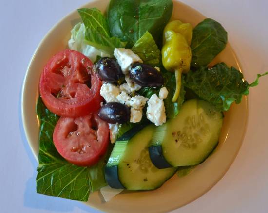 Order Greek Salad food online from Sinbad Mediterranean Grill store, Atlanta on bringmethat.com