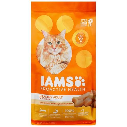 Order Iams Proactive Health Healthy Adult Dry Cat Food Original With Chicken - 3.5 lb food online from Walgreens store, Fayetteville on bringmethat.com