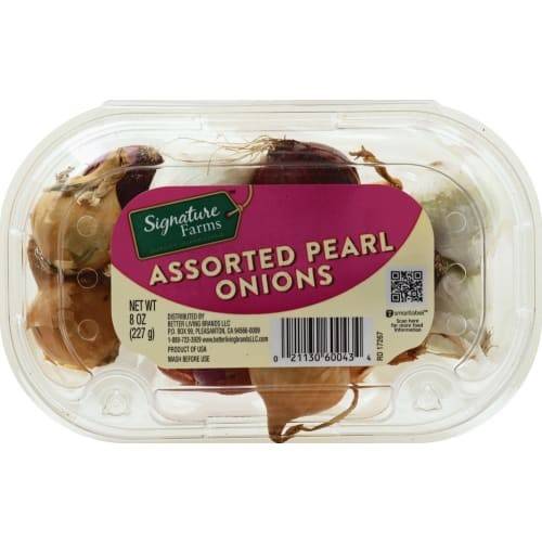 Order Signature Farms · Assorted Pearl Onions (8 oz) food online from Vons store, Redondo Beach on bringmethat.com