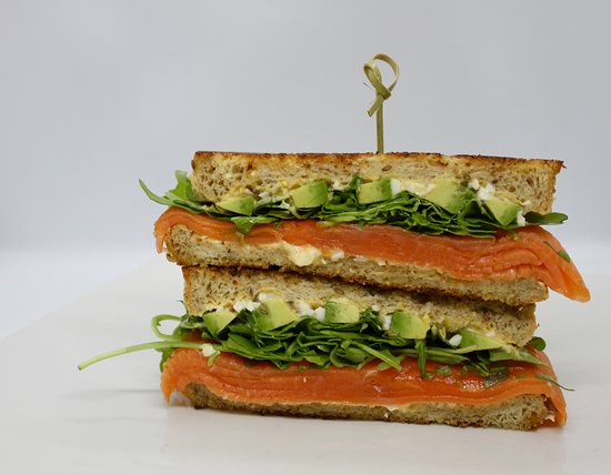 Order Smoked Salmon Whole Wheat Sandwich food online from Caffe Bene store, Jackson Heights on bringmethat.com