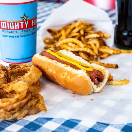 Order Griddle Dog food online from Mighty Fine Burgers Fries & Shakes store, Austin on bringmethat.com