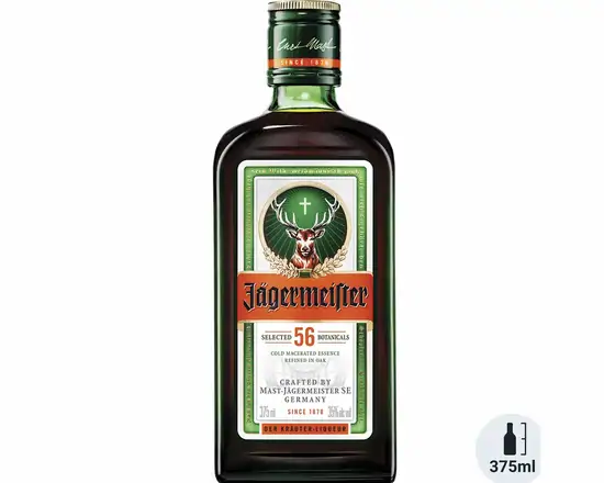 Order Jagermeister Herbel Liquer 70 proof 375 ml food online from Sousa Wines & Liquors store, Mountain View on bringmethat.com