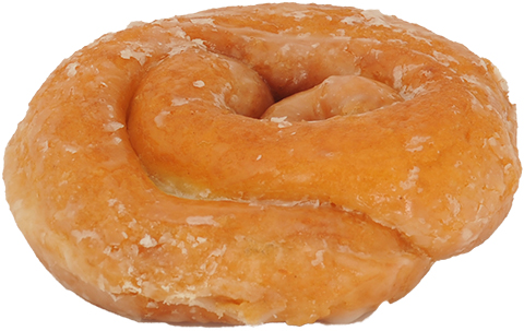 Order White Pretzel Donut food online from Jack Donuts store, Kokomo on bringmethat.com