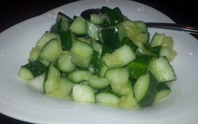 Order 凉黄瓜 Marinated Cucumber food online from Spices 3 store, Oakland on bringmethat.com