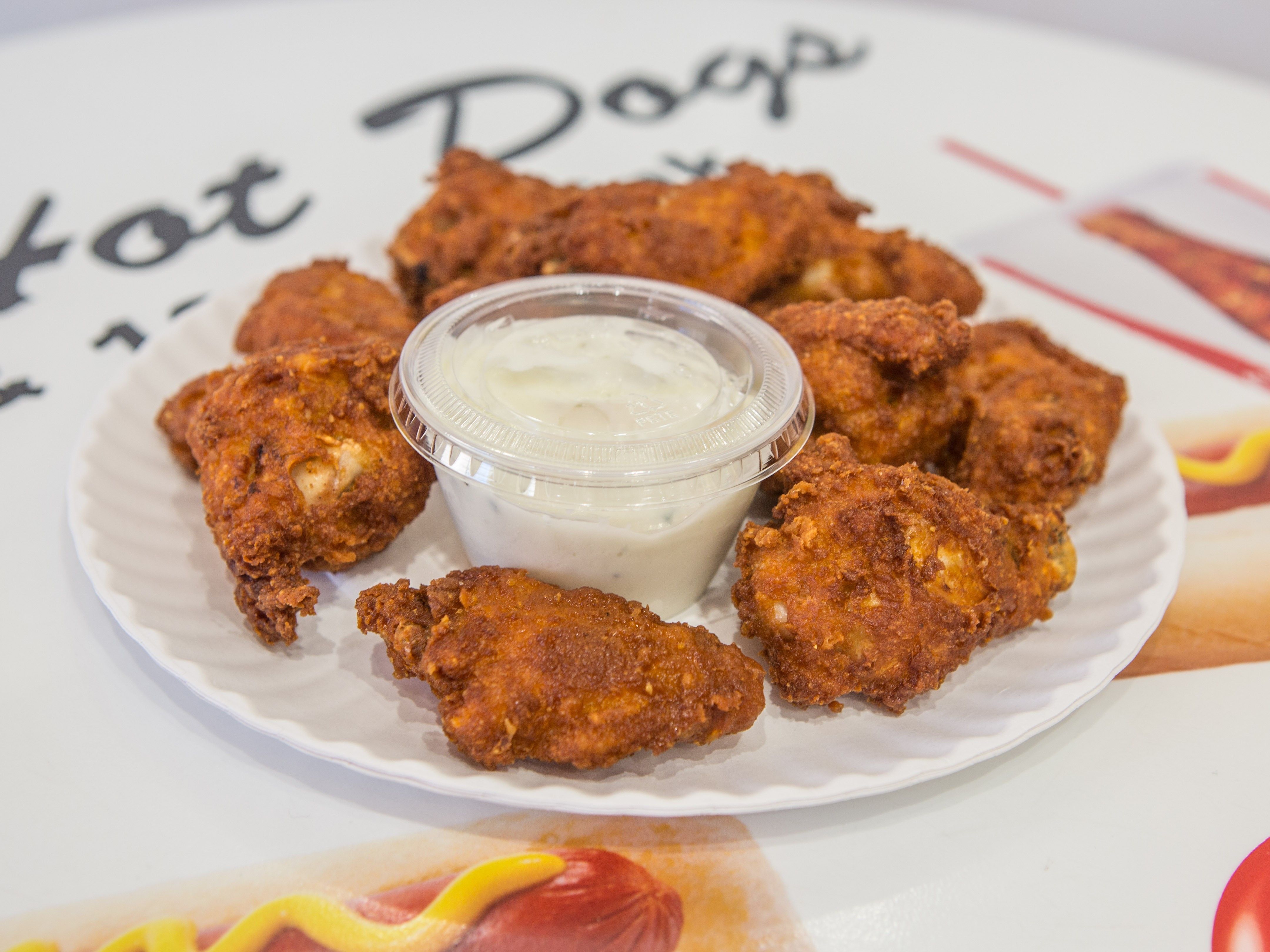 Order 10 Piece Buffalo Chicken Wings food online from Papaya Dog store, New York on bringmethat.com