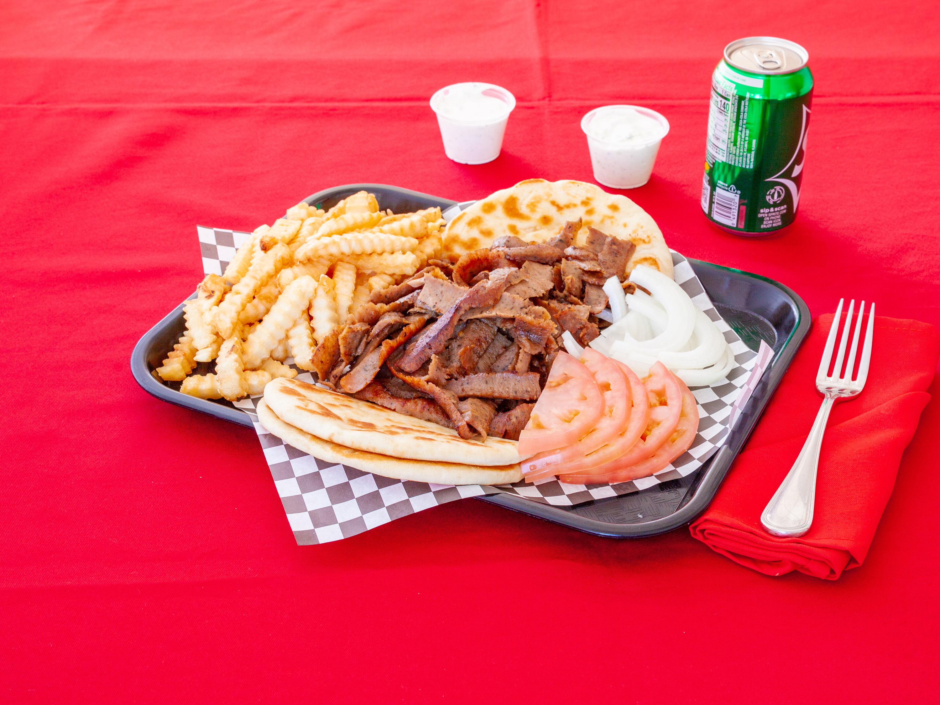 Order 13. Gyro Plate food online from Gts Fast Food store, Chicago on bringmethat.com