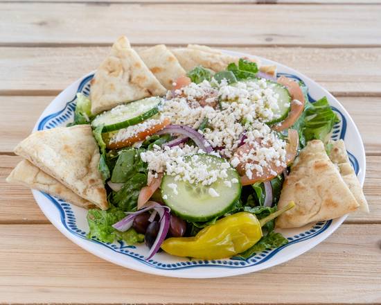 Order Greek Salad food online from Greek Corner Cafe store, San Diego on bringmethat.com