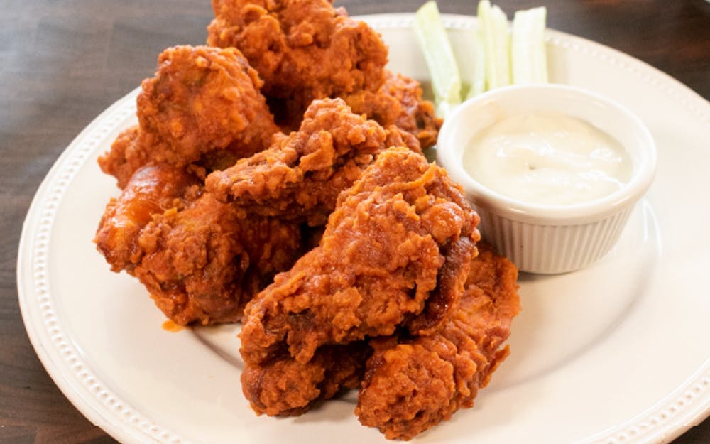 Order New York Liberty Wings - 5 Pieces food online from Russo's Coal-Fired Italian Kitchen store, Missouri on bringmethat.com