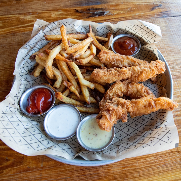 Order Dixie-Fried Chicken Strips & Side [Classic] food online from Blatt Beer & Table store, Omaha on bringmethat.com