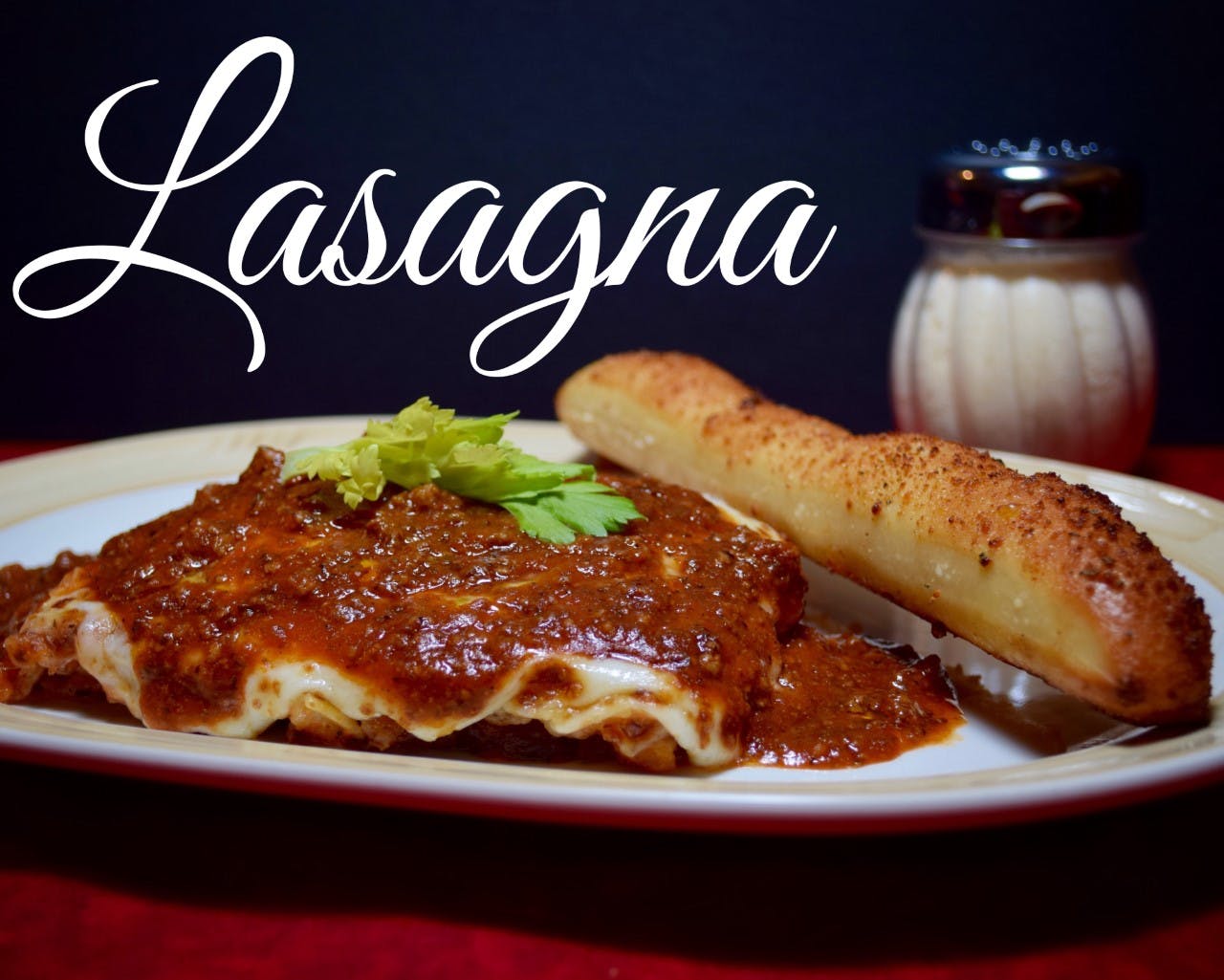 Order Lasagna, Salad & Breadsticks Special - Special food online from Pizza King store, Chatsworth on bringmethat.com